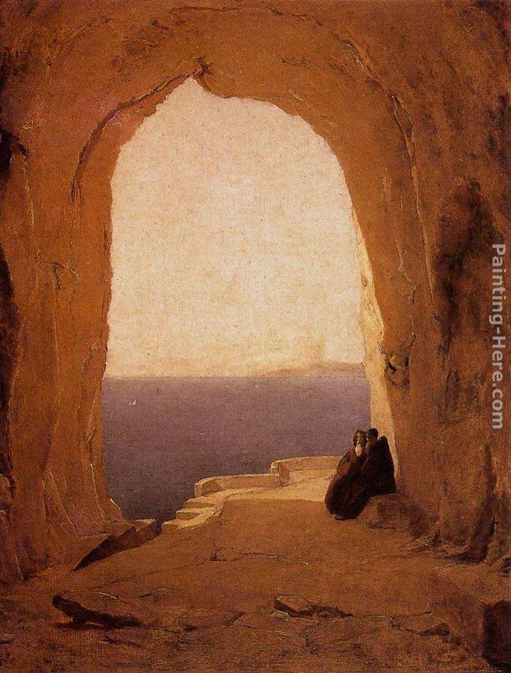 Grotto in the Gulf of Naples painting - Karl Blechen Grotto in the Gulf of Naples art painting